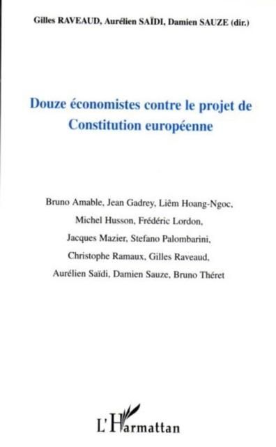 Produktbild: Douze economistes contre le projet de co