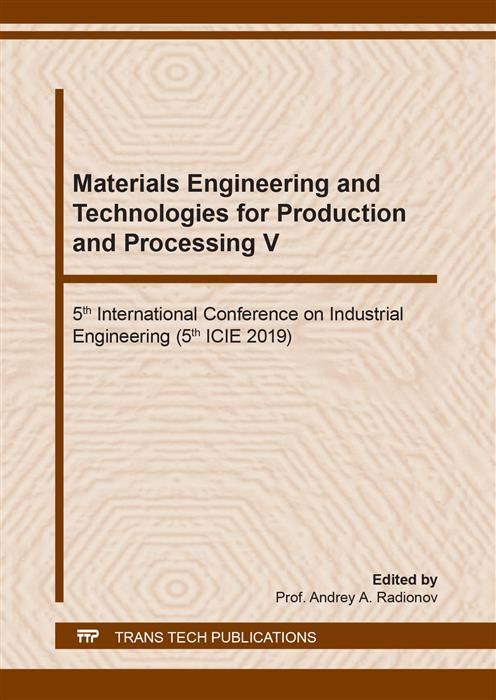 Produktbild: Materials Engineering and Technologies for Production and Processing V