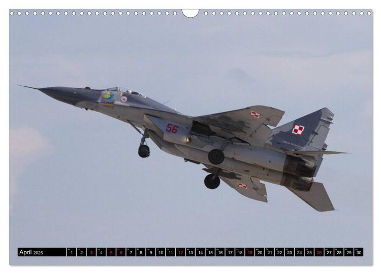 Produktbild: Augenblicke in der Luft: MiG-29 Fulcrum (Wandkalender 2026 DIN A3 quer), CALVENDO Monatskalender