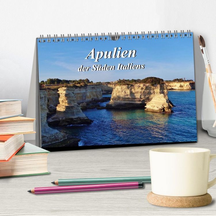 Produktbild: Apulien ... der S&uuml;den Italiens (Tischkalender 2026 DIN A5 quer), CALVENDO Monatskalender