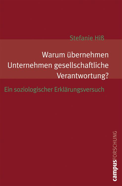 Produktbild: Warum &uuml;bernehmen Unternehmen gesellschaftliche Verantwortung?