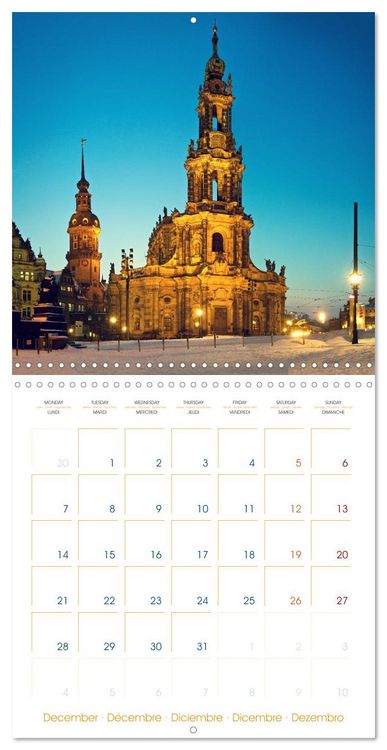 Produktbild: Romantic Dresden (Wall Calendar 2026 12 &times; 12 Inch) CALVENDO 12 Month Wall Calendar