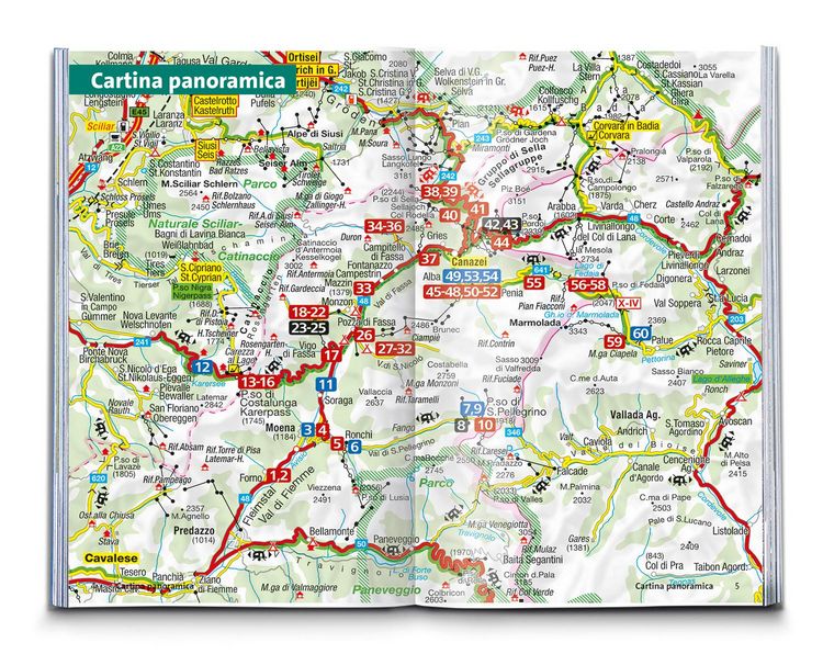 Produktbild: KOMPASS guida escursionistica Val di Fassa / Fassatal, 60 itinerari