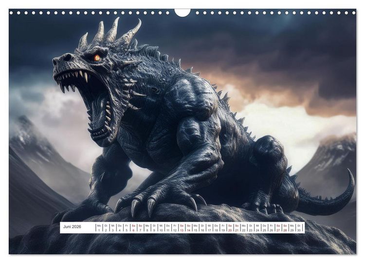 Produktbild: Legenden und Mythen - Legend&auml;re Tiere (Wandkalender 2026 DIN A3 quer), CALVENDO Monatskalender