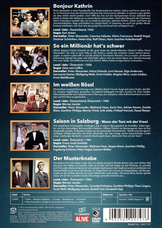 Produktbild: Peter Alexander Jubil&auml;ums-Edition (25 Jahre Heimatkanal) [5 DVDs]