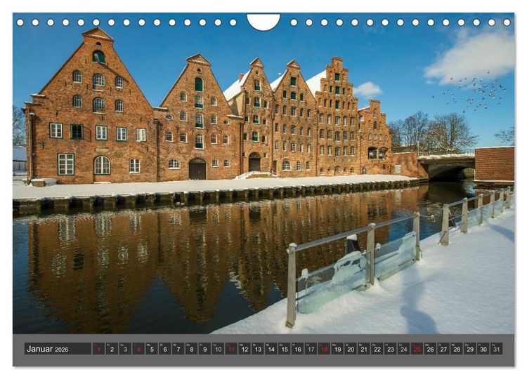 Produktbild: Die Hansestadt L&uuml;beck (Wandkalender 2026 DIN A4 quer), CALVENDO Monatskalender