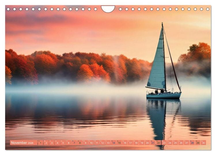 Produktbild: Mit dem Wind um die Welt - segeln (Wandkalender 2026 DIN A4 quer), CALVENDO Monatskalender
