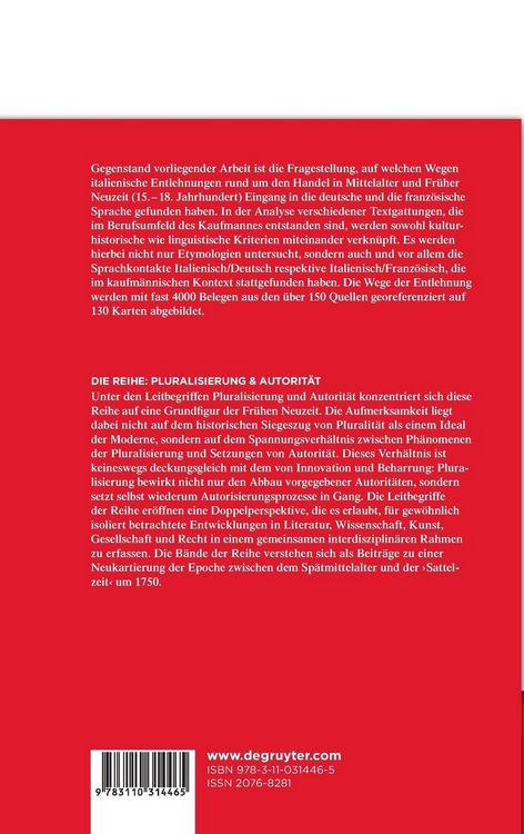Produktbild: Italianismen des Handels im Deutschen und Franz&ouml;sischen