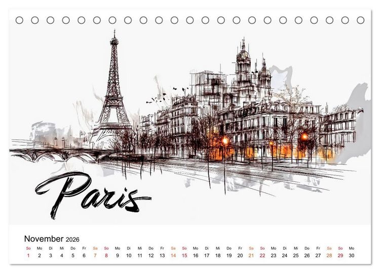 Produktbild: Europas St&auml;dte - ein Kalender f&uuml;r Entdecker (Tischkalender 2026 DIN A5 quer), CALVENDO Monatskalender