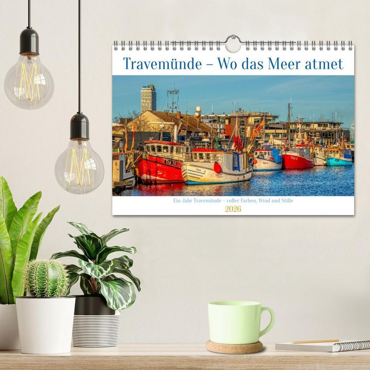 Produktbild: Travem&uuml;nde &ndash; Wo das Meer atmet (Wandkalender 2026 DIN A4 quer), CALVENDO Monatskalender