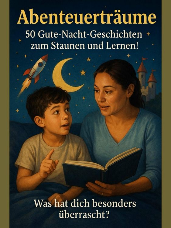 Produktbild: Abenteuertr&auml;ume - 50 Gute-Nacht-Geschichten zum Staunen und Lernen