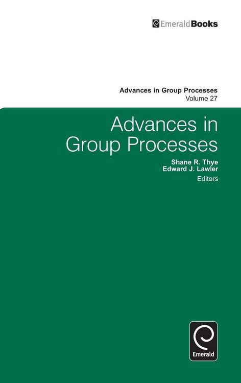 Produktbild: Advances in Group Processes