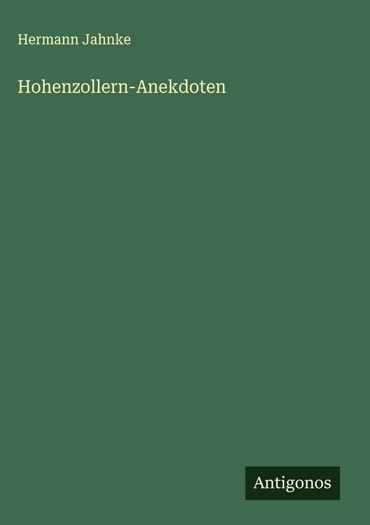 Produktbild: Hohenzollern-Anekdoten