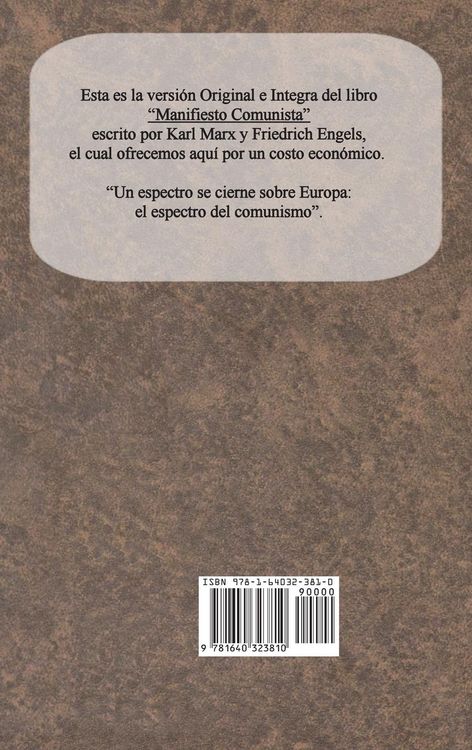 Produktbild: Manifiesto Comunista