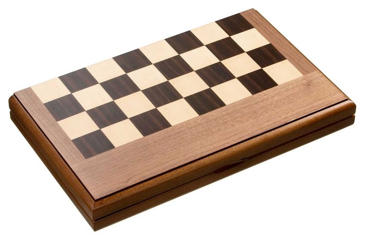 Produktbild: Schach Backgammon Dame Set, Feld 50 mm, Magnetverschluss