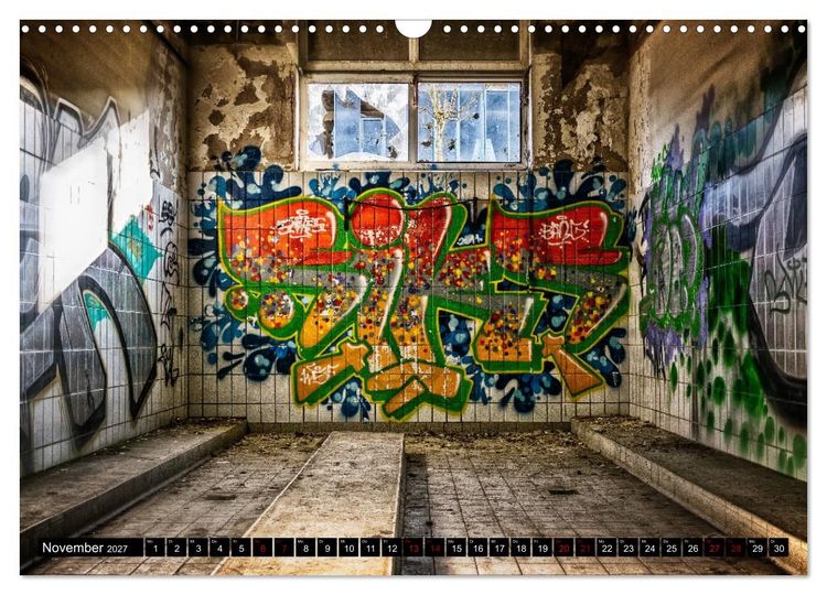 Produktbild: Lost Places Graffiti (Wandkalender 2027 DIN A3 quer), CALVENDO Monatskalender