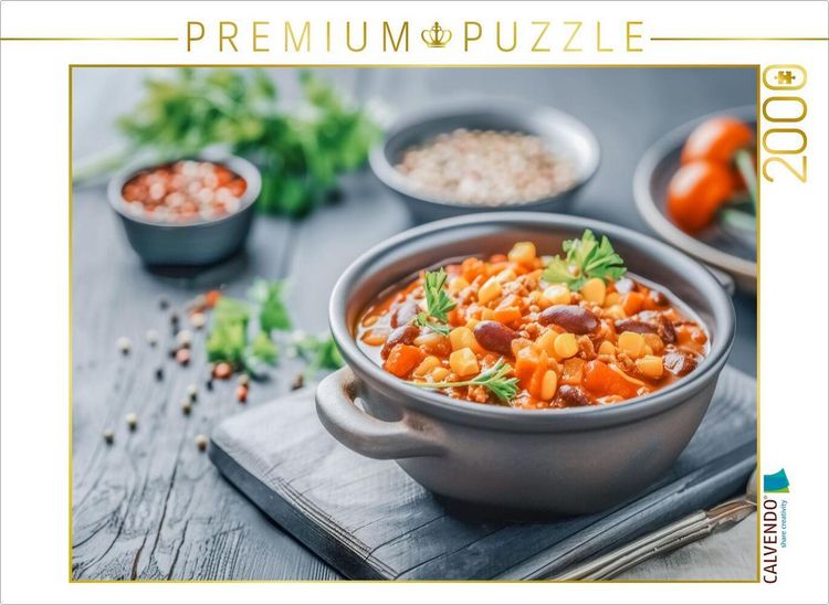 Produktbild: CALVENDO Puzzle Chilli Con Carne | 2000 Teile Lege-Gr&ouml;&szlig;e 90x67cm Foto-Puzzle f&uuml;r gl&uuml;ckliche Stunden