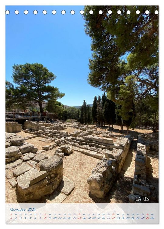 Produktbild: KRETA SONNENINSEL DER G&Ouml;TTER (Tischkalender 2026 DIN A5 hoch), CALVENDO Monatskalender