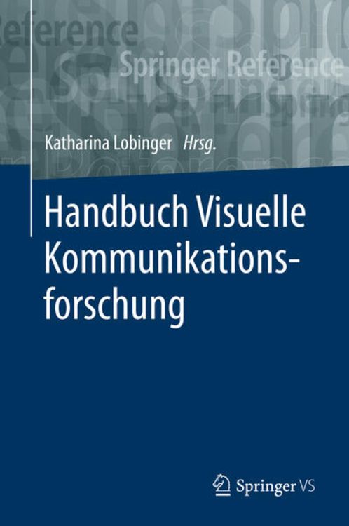 Produktbild: Handbuch Visuelle Kommunikationsforschung