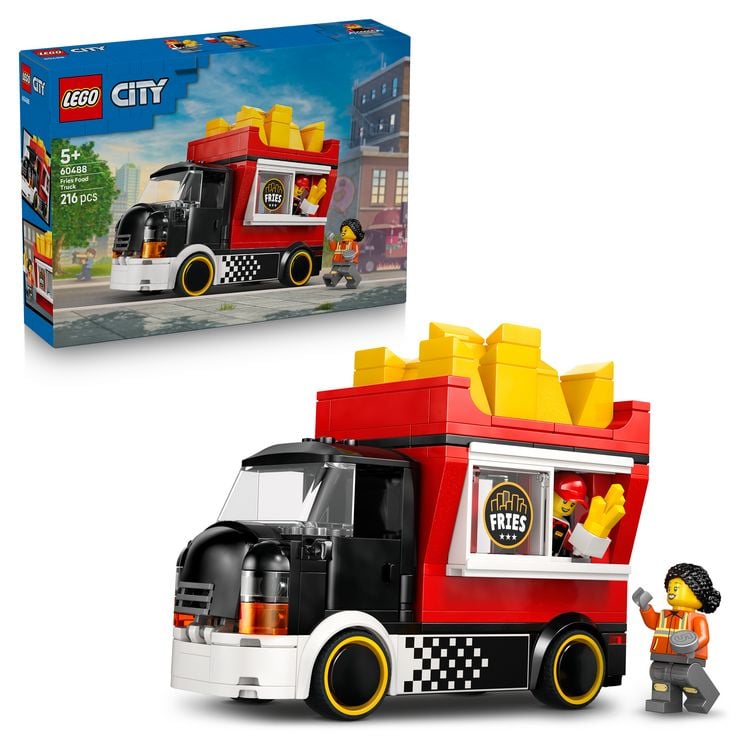 Produktbild: LEGO City 60488 Pommes-Truck, Spielzeug mit 2 Minifiguren f&uuml;r Kinder
