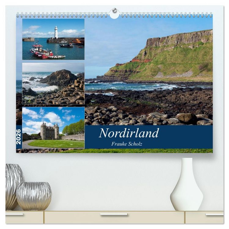 Produktbild: Nordirlands Highlights (hochwertiger Premium Wandkalender 2026 DIN A2 quer), Kunstdruck in Hochglanz