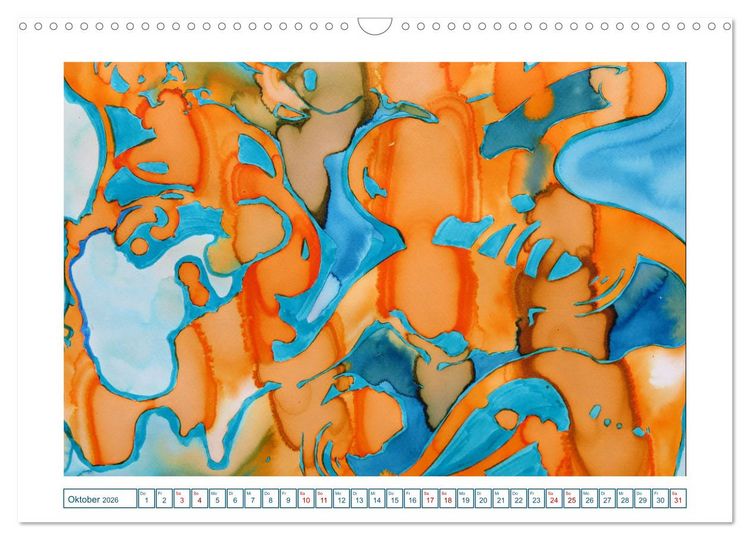 Produktbild: Farbverl&auml;ufe Lieblingsfarbe Bunt (Wandkalender 2026 DIN A3 quer), CALVENDO Monatskalender