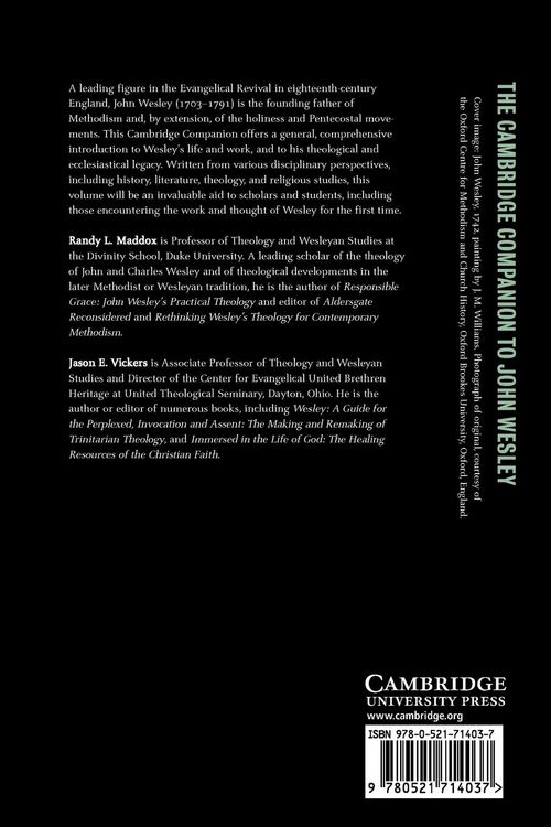 Produktbild: The Cambridge Companion to John Wesley
