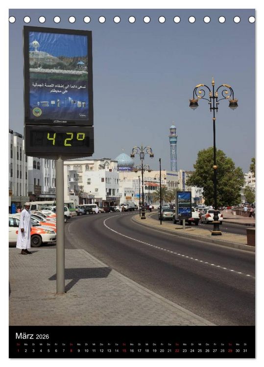 Produktbild: OMAN (Tischkalender 2026 DIN A5 hoch), CALVENDO Monatskalender