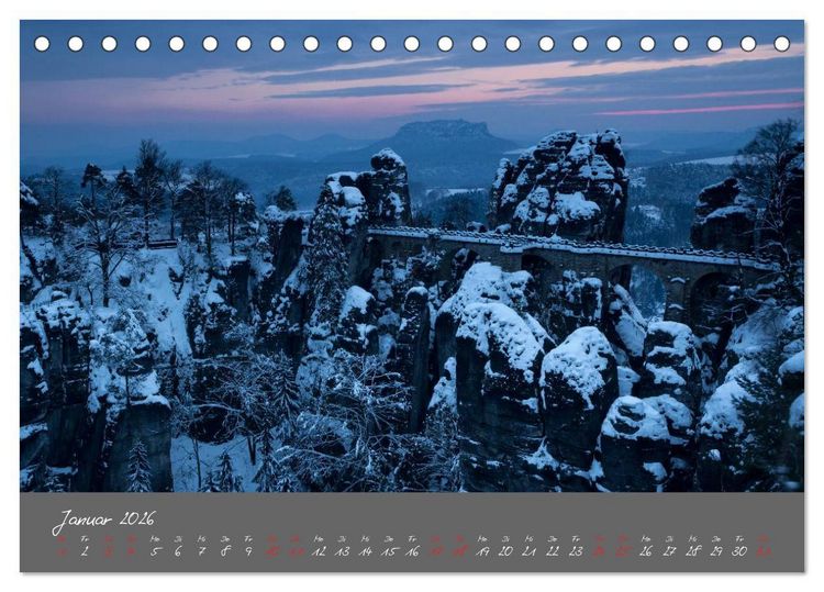 Produktbild: Traumlandschaft - S&auml;chsische Schweiz (Tischkalender 2026 DIN A5 quer), CALVENDO Monatskalender