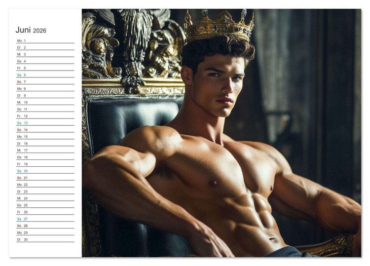 Produktbild: Prinz der Lust (Tischkalender 2026 DIN A5 quer), CALVENDO Monatskalender
