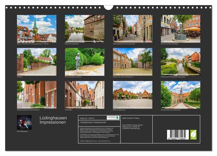 Produktbild: L&uuml;dinghausen Impressionen (Wandkalender 2026 DIN A3 quer), CALVENDO Monatskalender