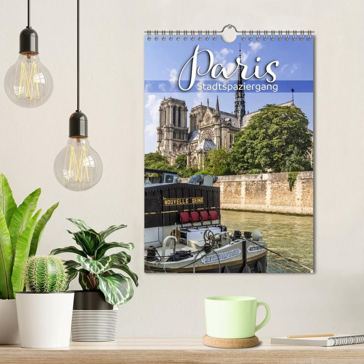 Produktbild: PARIS Stadtspaziergang (Wandkalender 2026 DIN A4 hoch), CALVENDO Monatskalender