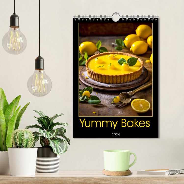 Produktbild: Yummy Bakes (Wall Calendar 2026 DIN A4 portrait), CALVENDO 12 Month Wall Calendar
