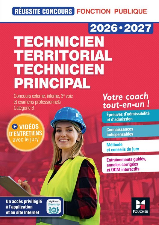 Produktbild: R&eacute;ussite Concours - Technicien territorial/principal - Pr&eacute;paration compl&egrave;te 2026-2027