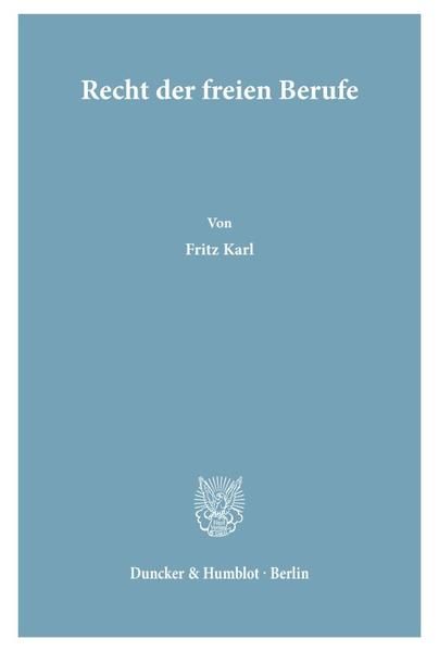 Produktbild: Recht der freien Berufe.