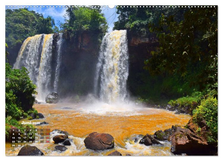 Produktbild: Argentinien. Die Iguaz&uacute;-Wasserf&auml;lle (hochwertiger Premium Wandkalender 2026 DIN A2 quer), Kunstdruck in Hochglanz