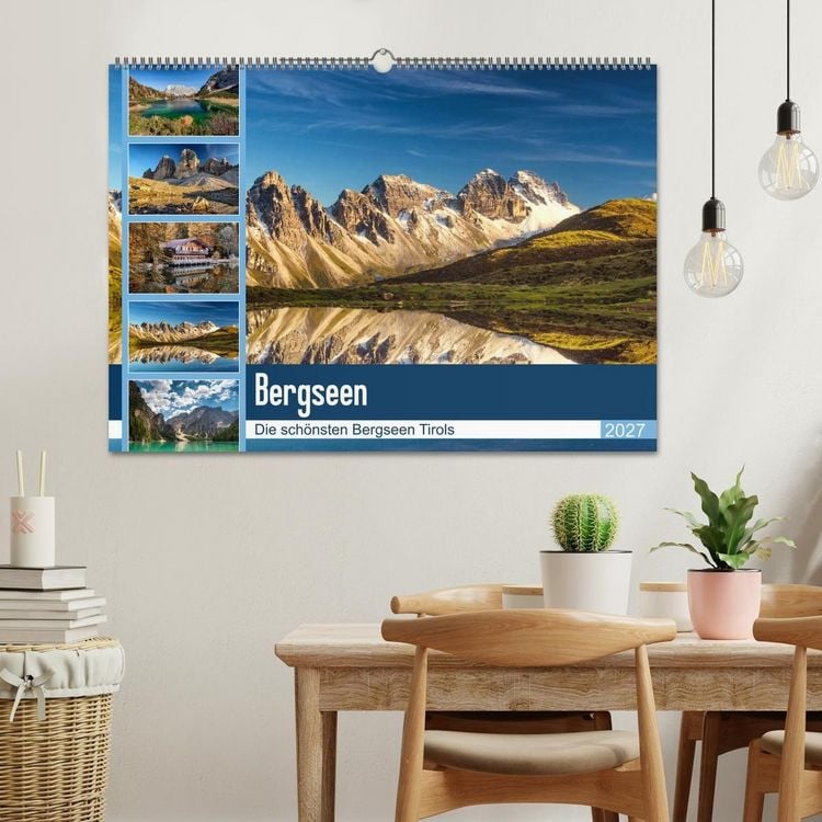 Produktbild: Tiroler Bergseen (Wandkalender 2027 DIN A2 quer), CALVENDO Monatskalender