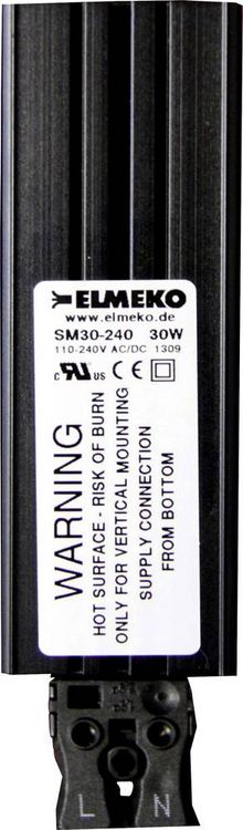 Produktbild: Elmeko SM 30 Schaltschrankheizung 12 - 24V DC/AC 30W (L x B x H) 120 x 30 x 60mm 1St.