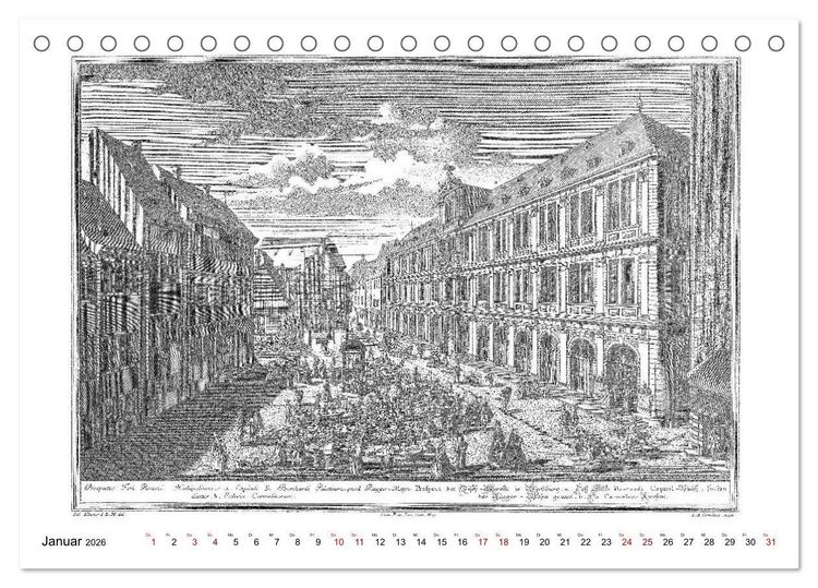 Produktbild: W&uuml;rzburg in alten Bildern (Tischkalender 2026 DIN A5 quer), CALVENDO Monatskalender