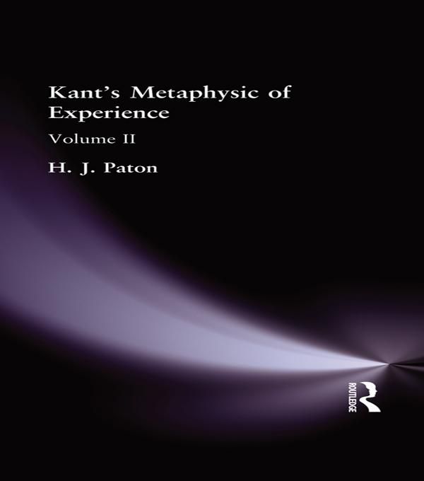Produktbild: Kant's Metaphysic of Experience