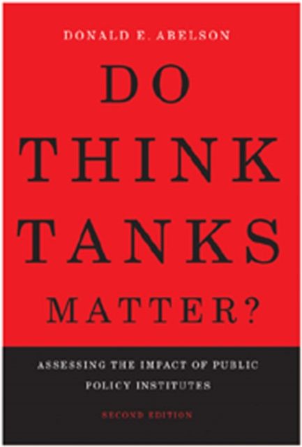 Produktbild: Abelson, D: Do Think Tanks Matter?