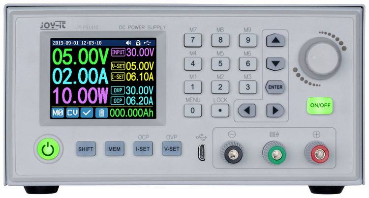 Produktbild: Joy-it JT-PS1440-C Labornetzger&auml;t, einstellbar 0 - 60 V 0 - 24 A 1440 W programmierbar, fernsteuerbar, schmale Bauform Anzahl Ausg&auml;nge 2 x