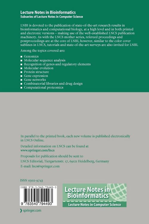 Produktbild: Bioinformatics Research and Applications