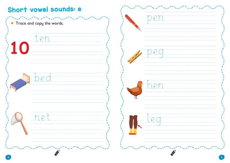 Produktbild: First Words Age 3-5 Wipe Clean Activity Book