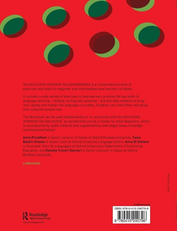 Produktbild: Routledge Intensive Italian Workbook