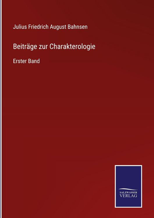 Produktbild: Beitr&auml;ge zur Charakterologie