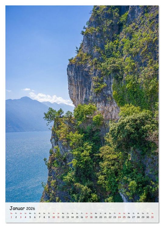 Produktbild: Riva del Garda ... und die Ponalestra&szlig;e (Wandkalender 2026 DIN A3 hoch), CALVENDO Monatskalender