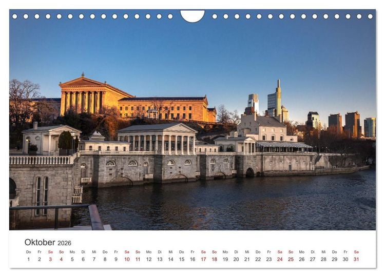 Produktbild: Philadelphia - The Birthplace of America (Wandkalender 2026 DIN A4 quer), CALVENDO Monatskalender