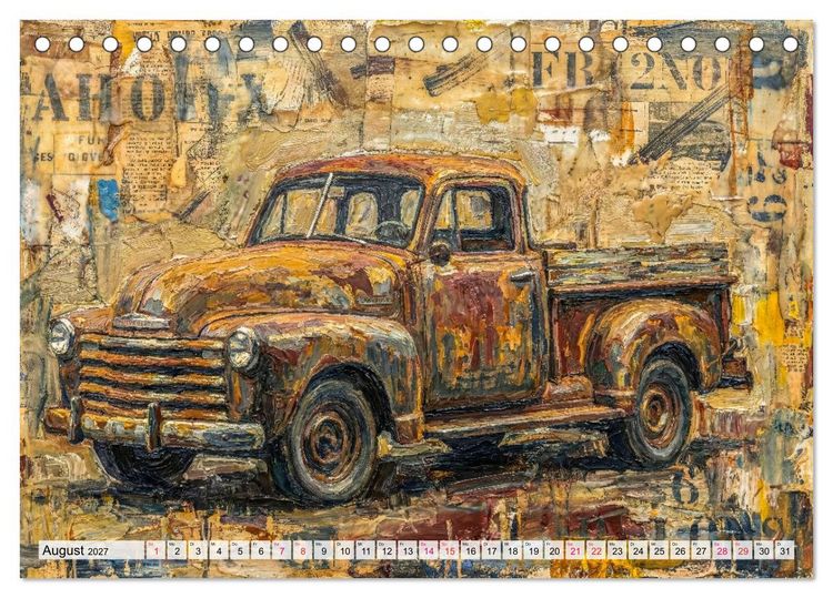 Produktbild: Patina und PS (Tischkalender 2027 DIN A5 quer), CALVENDO Monatskalender