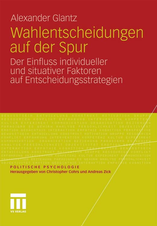 Produktbild: Wahlentscheidungen auf der Spur